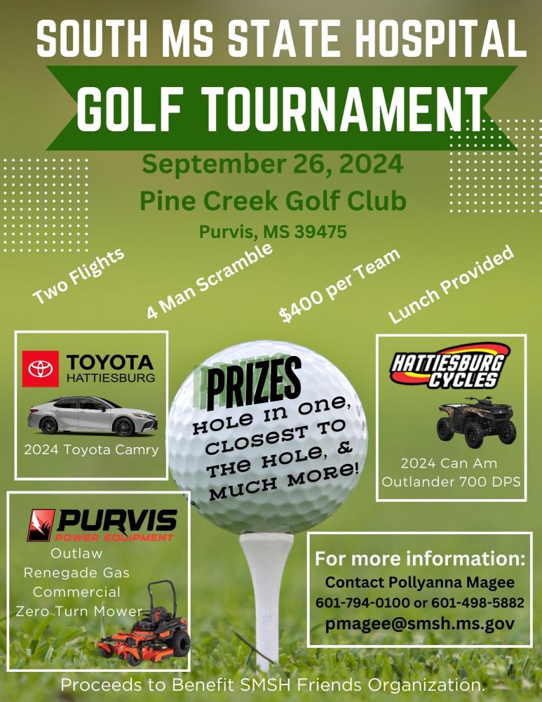 SMSH Golf Tournament Flyer